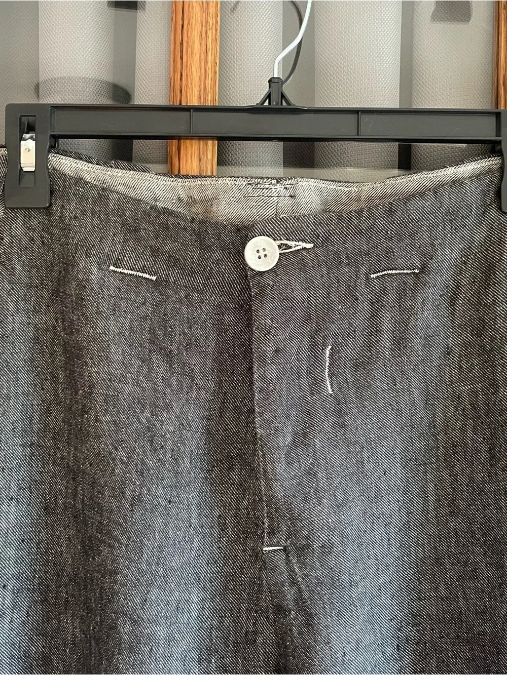 Transit Linen Pants in Heathered Gray